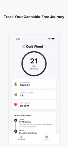 Weed Free: Quit Counter screenshot