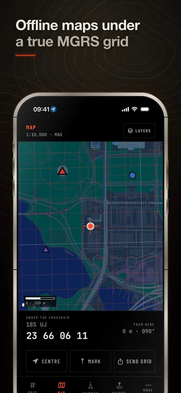 Land Nav: MGRS & UTM Compass screenshot 2 of 6