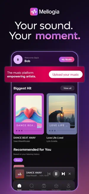 Mellogia – Music & Podcasts screenshot 1