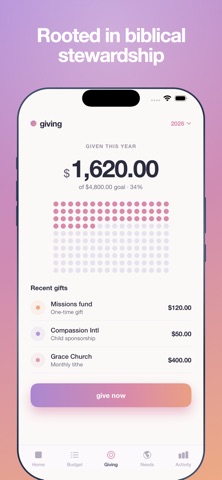 Harvest - Christian Budgeting iPhone screenshot