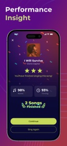 BeVocal: Singing tutor, lesson screenshot