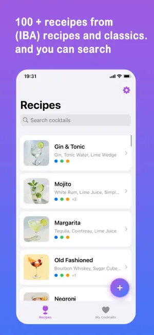 Cocktails Recipes Drink Create screenshot 1