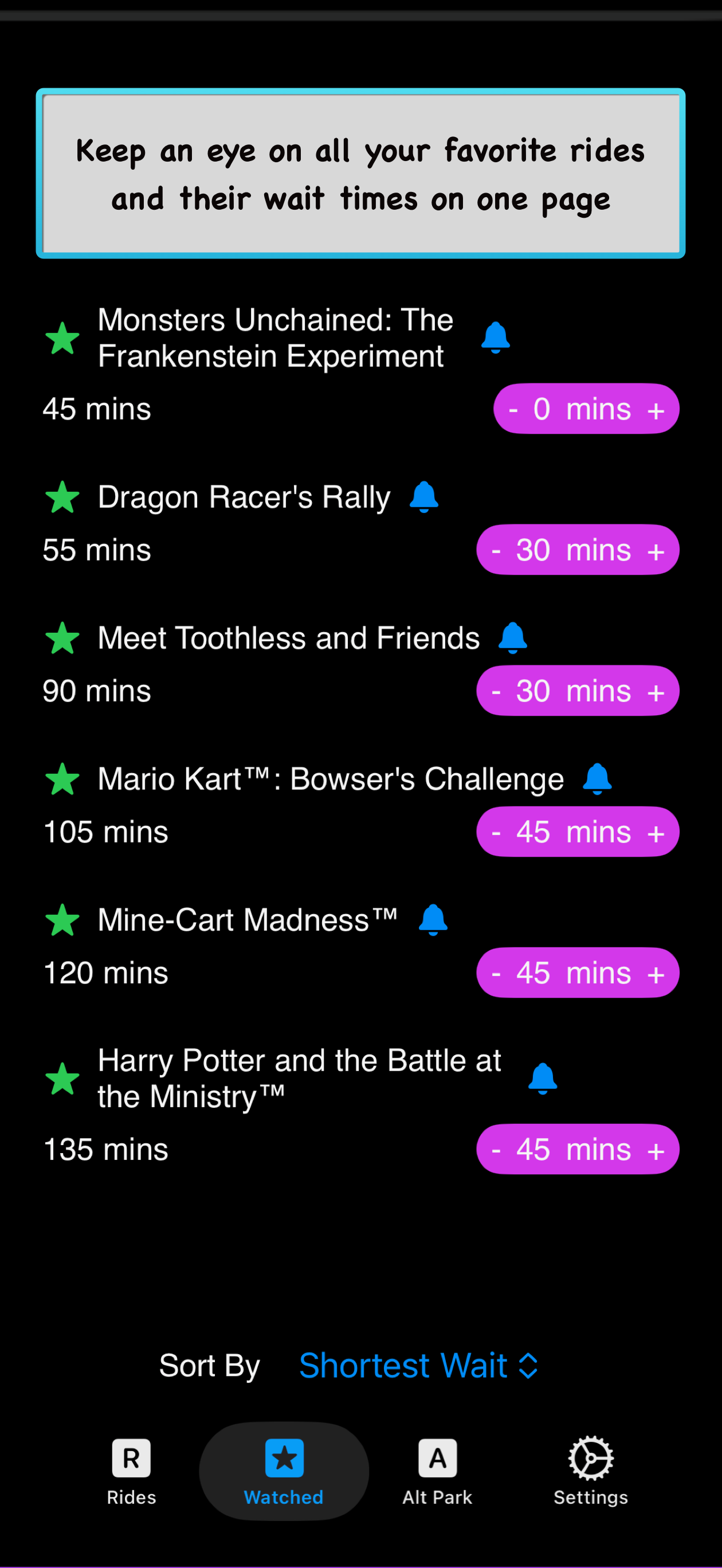 Park Wait Times screenshot 3