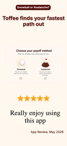 Toffee: Debt Payoff Tracker screenshot