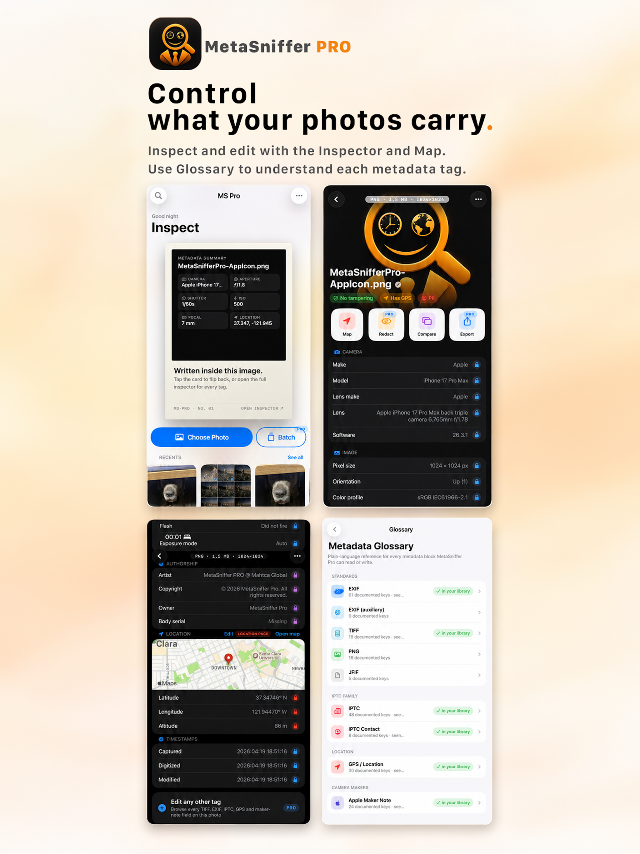 MetaSniffer Pro - EXIF & MORE