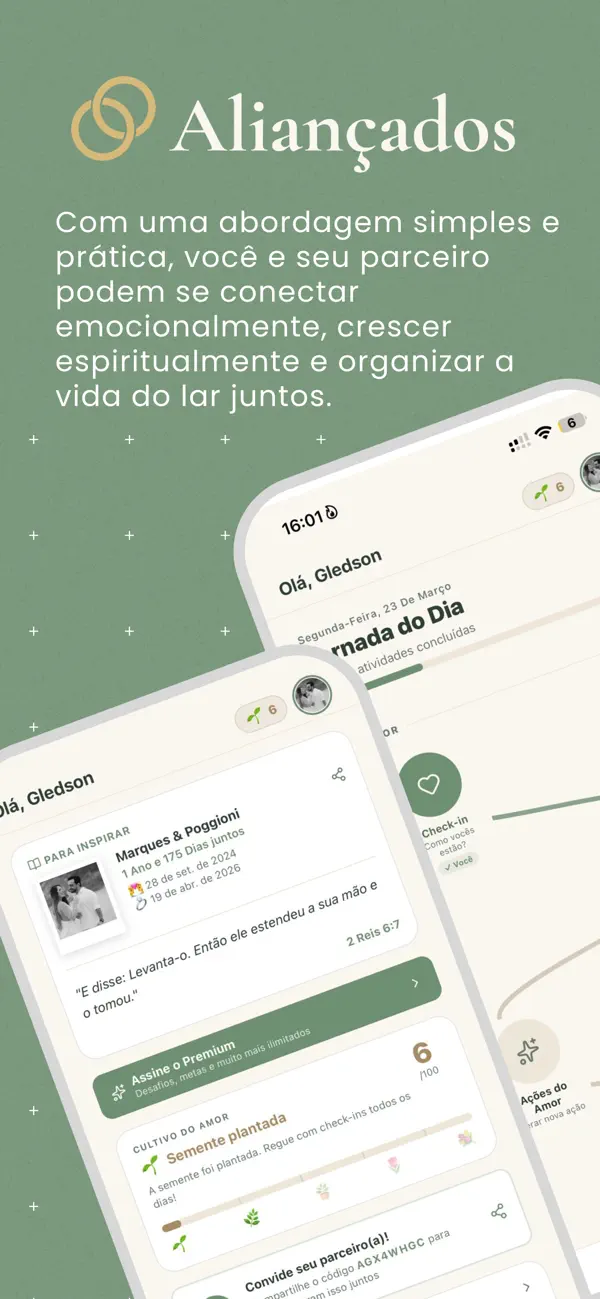 Screenshot #1 pour Aliançados: Vida a Dois