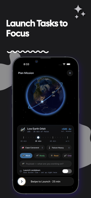Orbital Focus: Deep Work Timer Screenshot 1 of 5