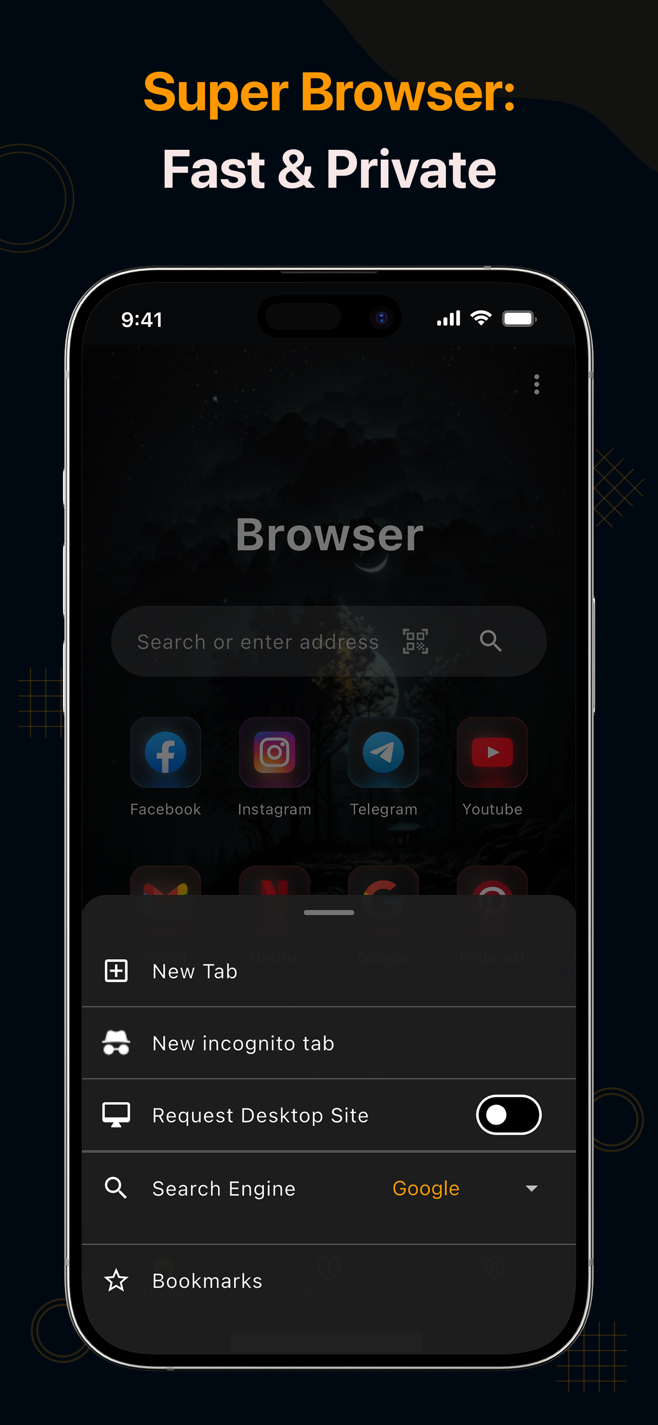 Super Browser: Fast & Private