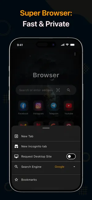 Super Browser: Fast & Private screenshot 4