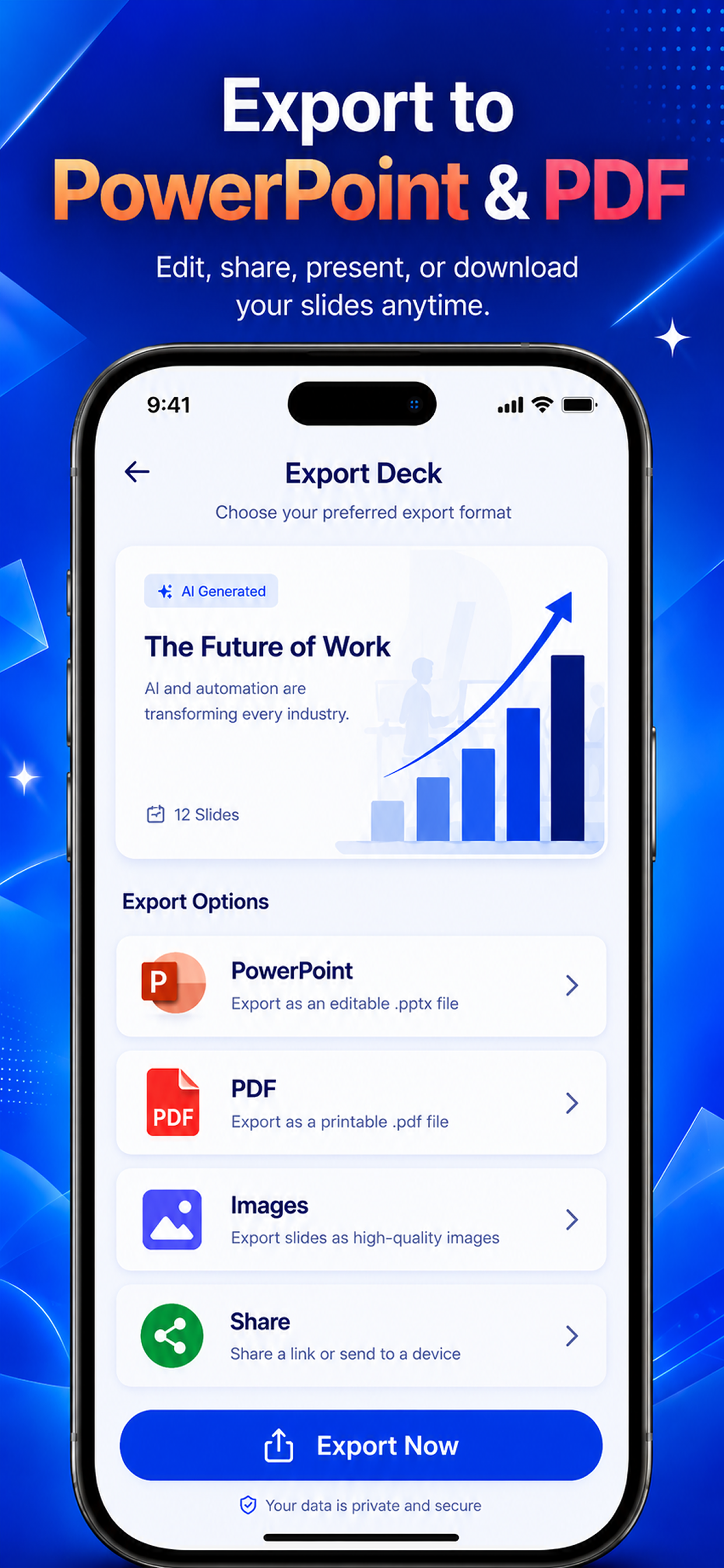PPT AI Slide Maker, Gamma app