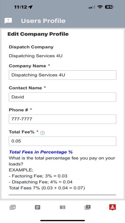 Profit Analyzer for Dispatch