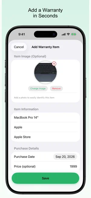 Wrnty: Warranty & Receipts screenshot 3