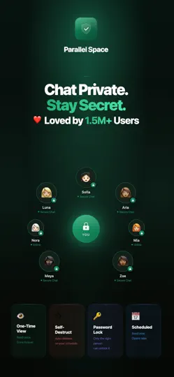 Скриншот Parallel Space For WhatsApp WA на iPhone 1