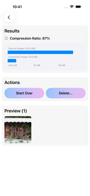 Kompressor - Compress images Screenshot