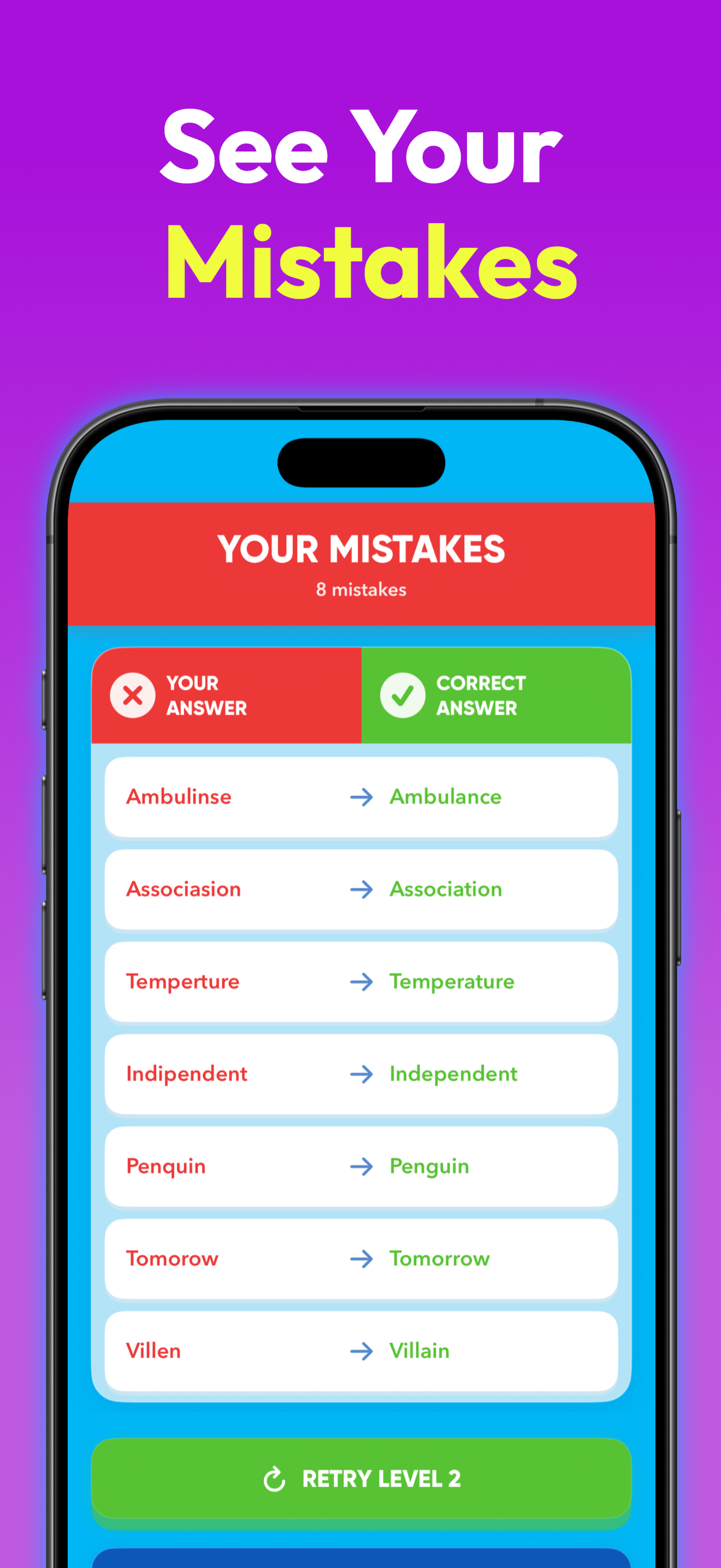 Spelling Test Quiz - Word Game screenshot 3