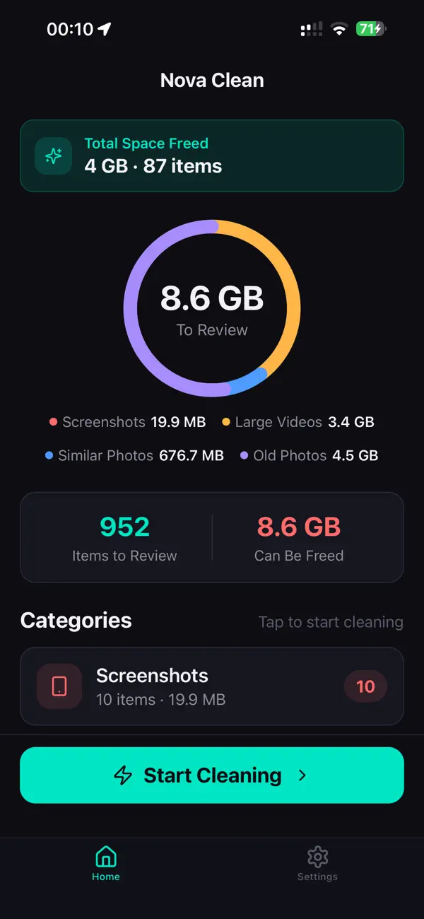 #5. Nova Clean (iOS) Av: Gianfranco Antenucci