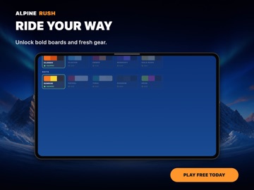 AlpineRush: Snow Slide iPad screenshot