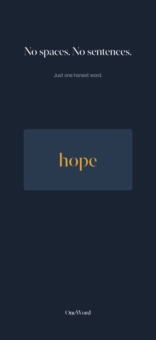 OneWord: Daily Reflection iPhone screenshot
