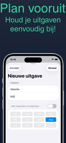 SpaarSaurus - Budget App Screenshot 2 of 5