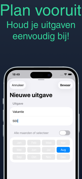 SpaarSaurus - Budget App Screenshot 2 of 5