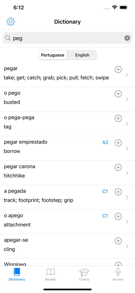 Portuguese Pro - Dictionary C1 - Education App | MWM