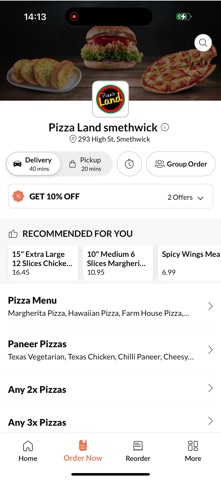 Pizza Land smethwick screenshot