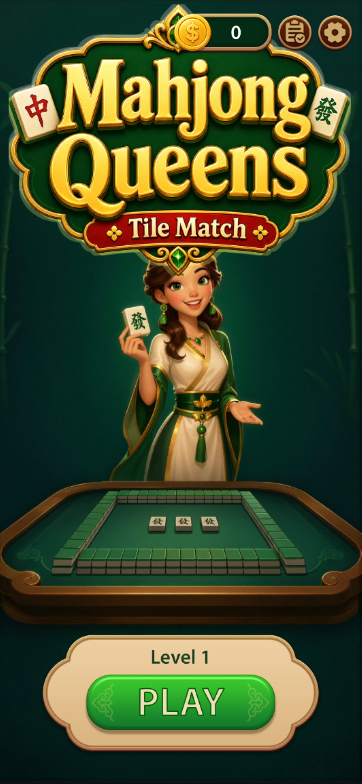 Mahjong Queens: Tile Match screenshot 2