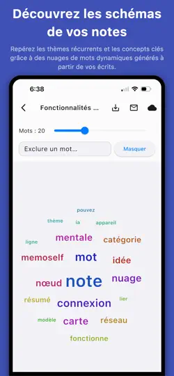 Capture d'écran de Memoself: Visuel & IA Insights sur iPhone 1
