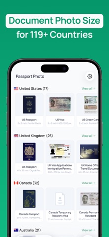 Passport Photo Maker: ID Booth iPhone screenshot