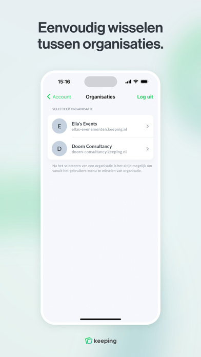Keeping - Tijdregistratie Screenshot