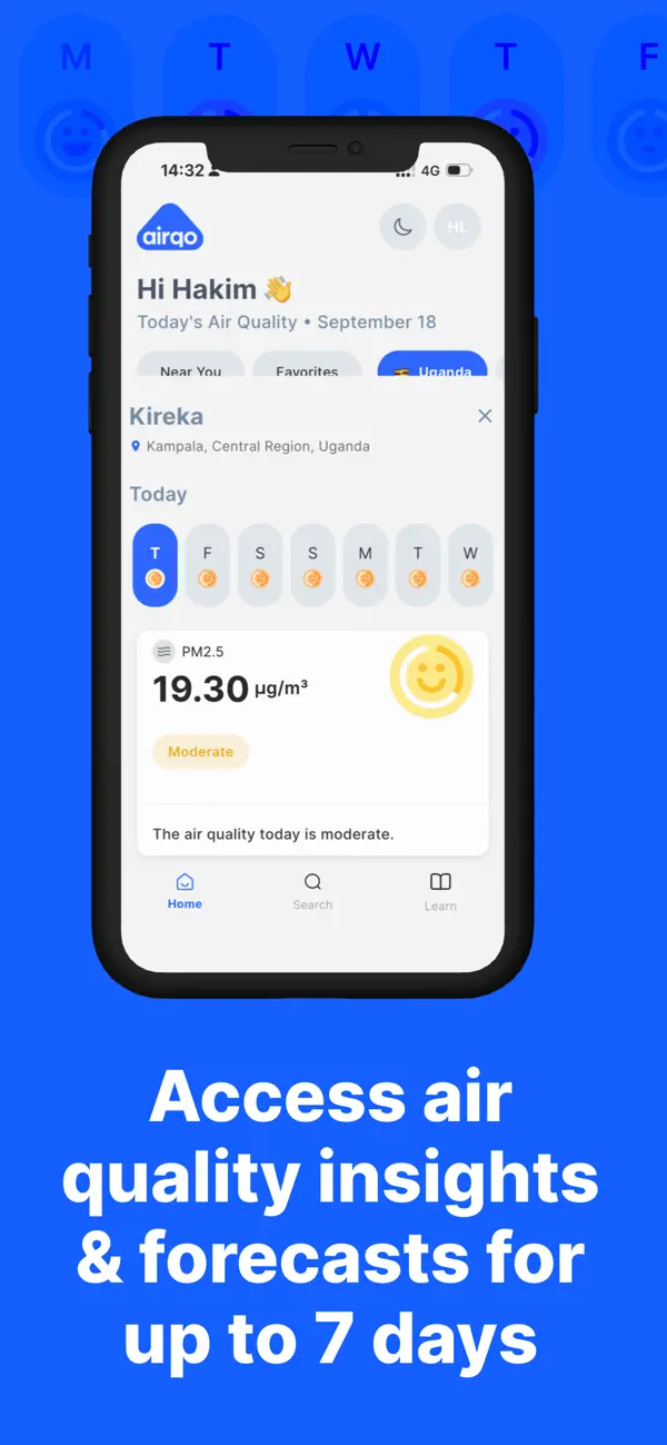 Screenshot #1 pour AirQo - Air Quality
