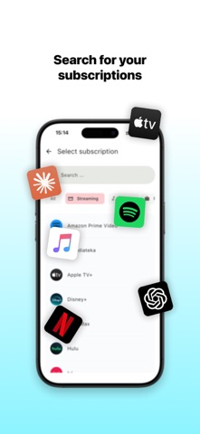 SmartSubs: Track Subscriptions iPhone screenshot