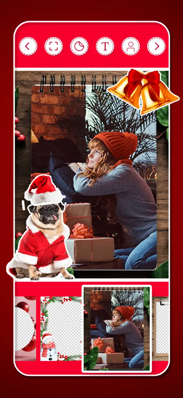 Screenshot #2 pour Joyeux Noël photo de voeux