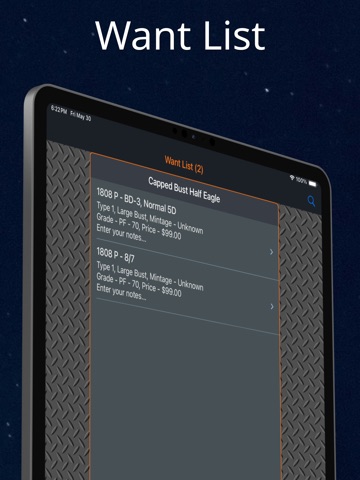 Capped Bust Half Eagle iPad screenshot