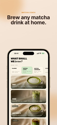 Matcha Coach: Video Recipes iPhone screenshot