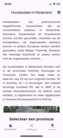 Hunebedden in Nederland screenshot