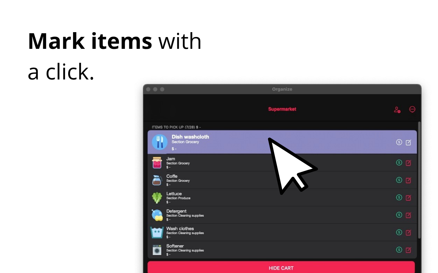 Grocery list - Organize screenshot 20