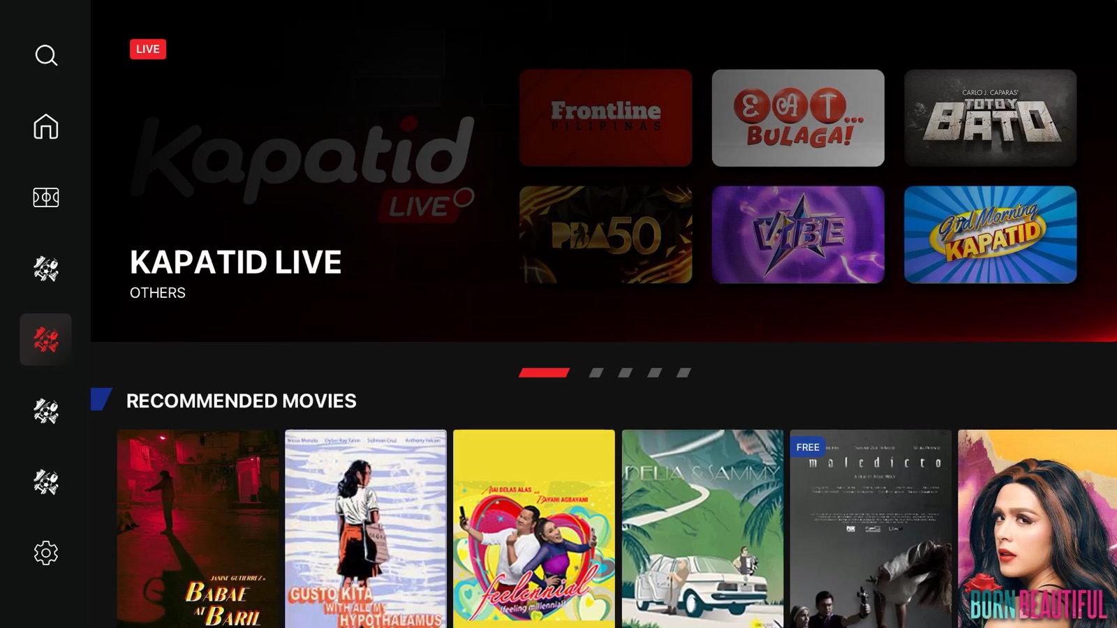 Pilipinas Live Plus apple_tv screenshot 1