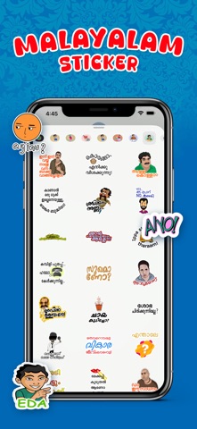 Malayalam Stickers ! iPhone screenshot