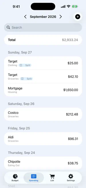 Simple and Easy Budgeting screenshot 2