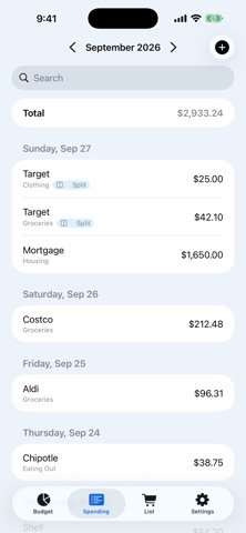 Simple and Easy Budgeting screenshot 2