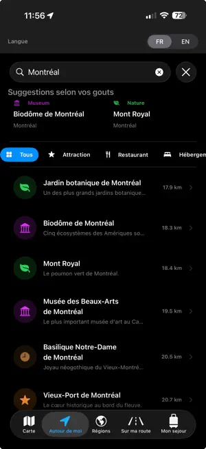 Tourisme Québec screenshot 1