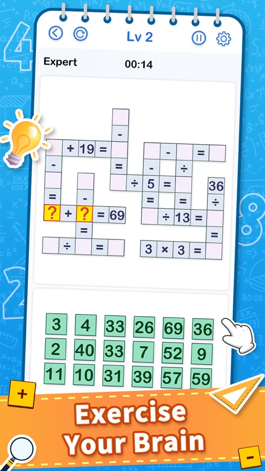#1. Cross Math - Math Game (iOS) By: Joy Star Games