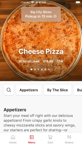 Big City Slices iPhone screenshot 2 - Food & Drink app