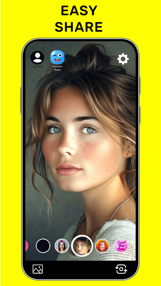 #3. Funveo: Funny Face Swap Filter (iOS) De: Funny Media Labs, S.L.