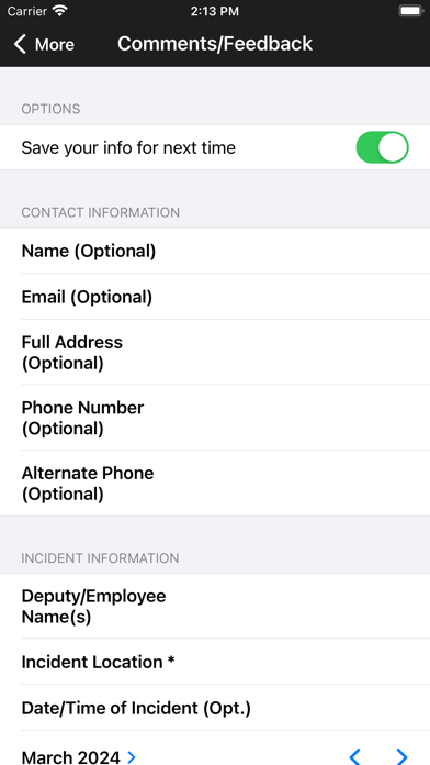 Jasper County Sheriff TX Screenshot