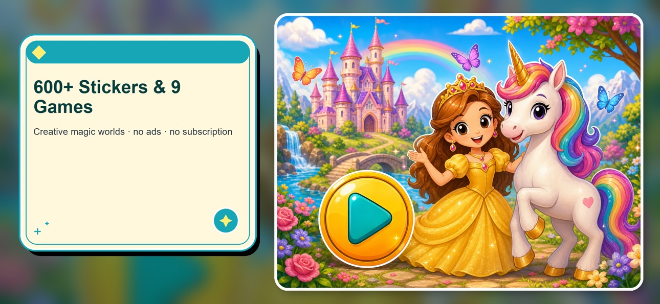 Screenshot 1 of Stickerland: Girls Games