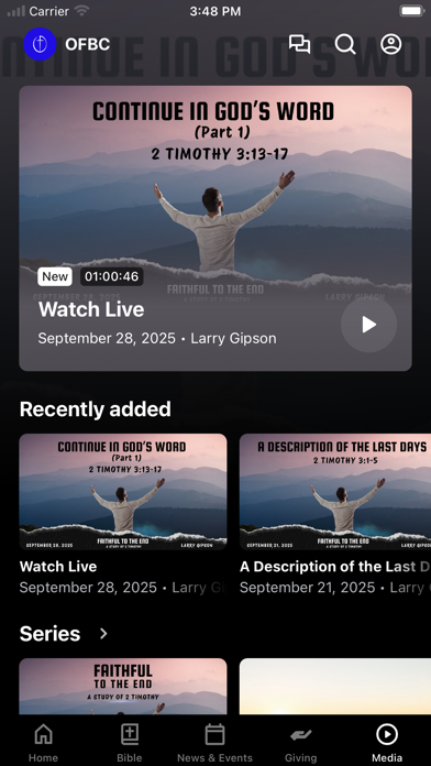 Oneonta FBC iPhone screenshot 3 - Education app