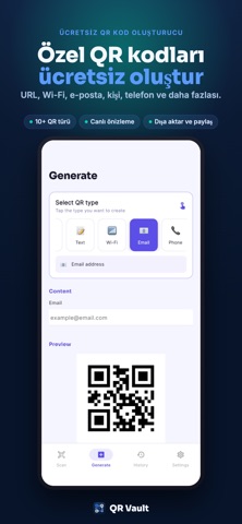 QR Vault: Tara & Oluştur screenshot