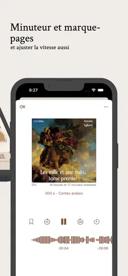 Capture d'écran de Littérature Audio sur iPhone 3